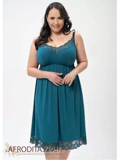 Ночная сорочка из вискозы Shato 2435 бирюзовый