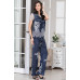  Жіноча шовкова піжама зі штанами "Олександрія" 3576-1