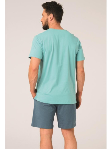 Мужская хлопковая пижама Key 82839