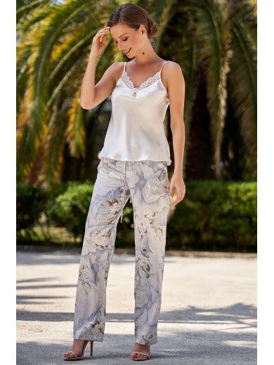 Піжама шовкова із брюками "Новелла" 3606