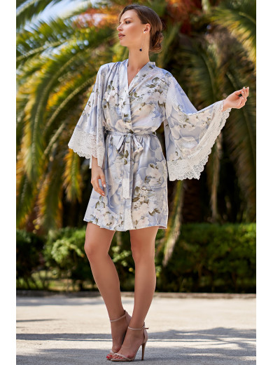 Жіночий шовковий халат "Новелла" 3603