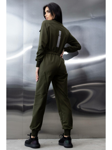 Комбинезон темно-зеленого цвета Totalfit F52-LD36