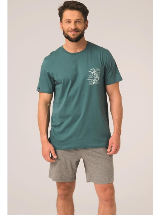 Мужская хлопковая пижама Key 82755