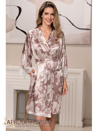 Женский шелковый халат Нинель 4253-1