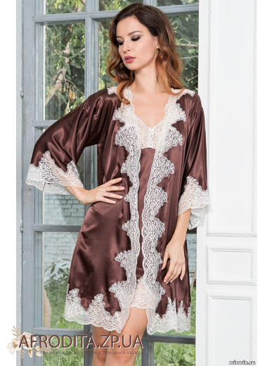 Жіночий шовковий халат "Мерелін" 3103