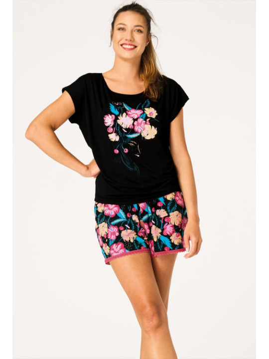 Пижама женская с шортами Key 82841