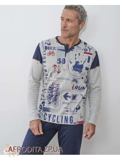 Пижама мужская со штанами Massana P731301