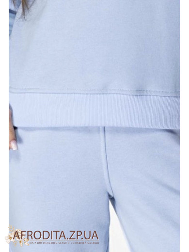 Женский костюм со штанами Wiktoria 1118 голубой