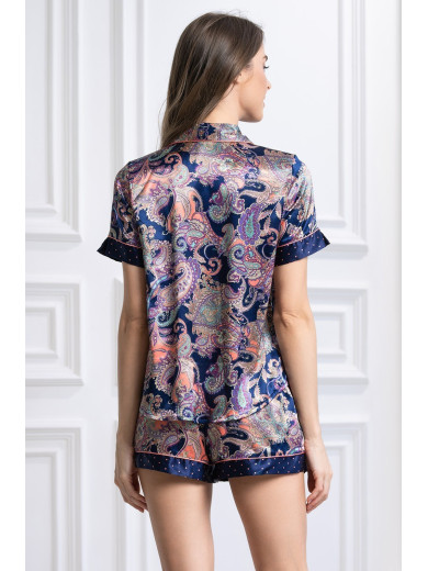 Жіноча шовкова піжама Еттро 3514