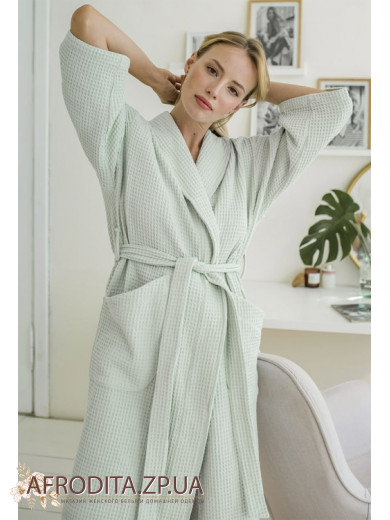 Женский халат из фактурного хлопка Cosy 82787
