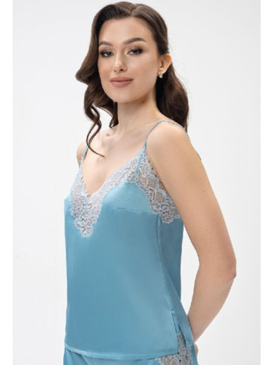 Жіноча піжама із шортами Shato 2408 blue