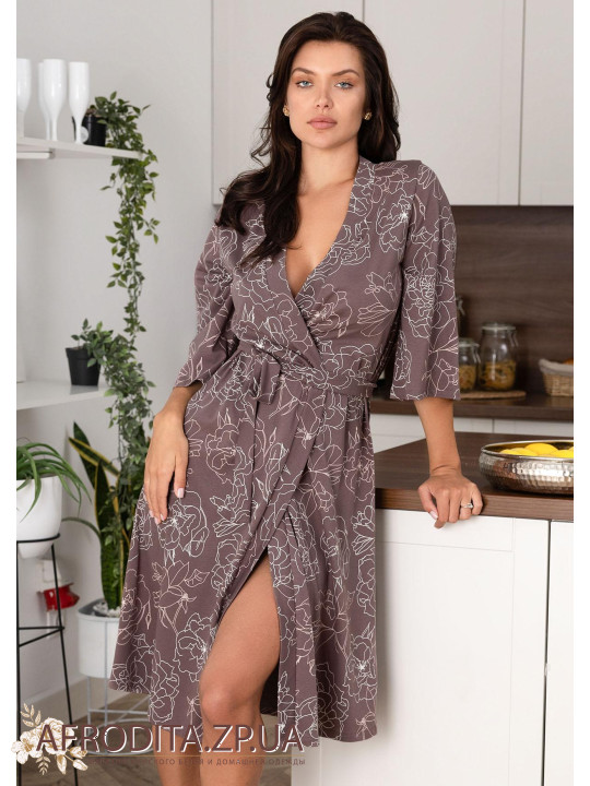 Женский халат из хлопка 1223-12043