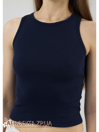 Темно-синяя женская майка Roksana 1268-42011