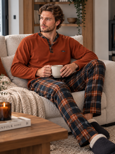 Мужская теплая пижама PIJAMONI PJ6100-10