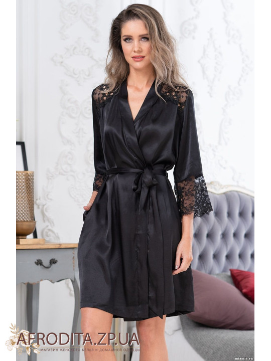 Женский шелковый халат Эдита 3673