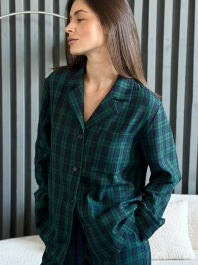 Пижама женская со штанами из фланели Cosy 82740