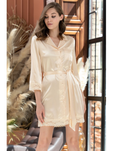 Халат жіночий на ґудзиках "Валентино" 7247