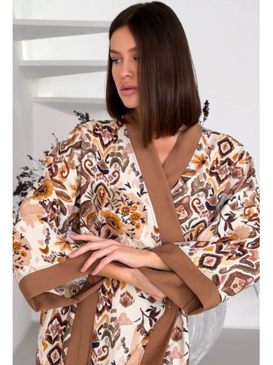 Длинный женский халат Cosy 82808 из вискозы