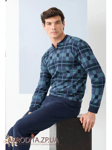 Домашний мужской костюм с начесом Enrico Coveri EP2218