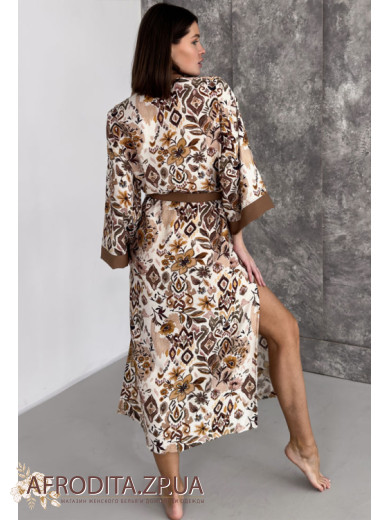 Длинный женский халат Cosy 82808 из вискозы