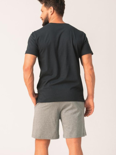 Мужская пижама с шортами Key 82790 из хлопка