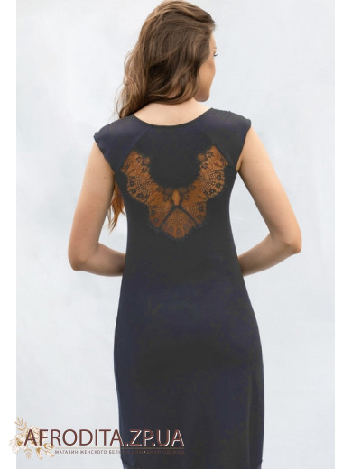 Жіноча нічна сорочка Shato 2310 темно-синій