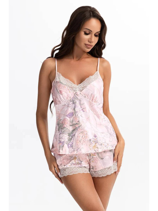 Шелковая пижама с шортами "Эдем" 5952