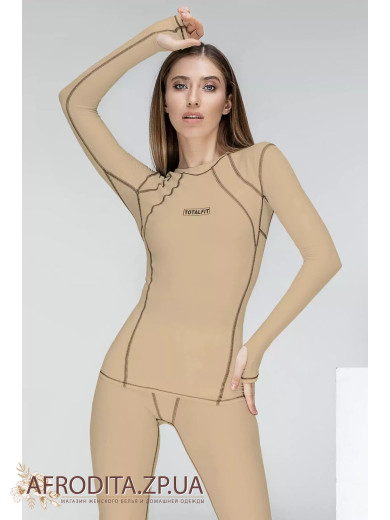Женский лонгслив из микрофибры Totalfit 82517