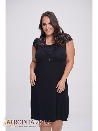 Женская сорочка из вискозы Shato 2340 черный