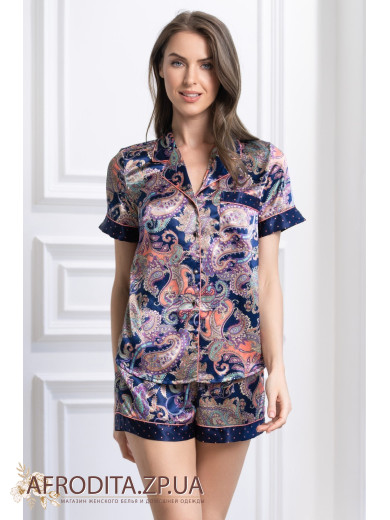 Женская шелковая пижама Эттро 3514