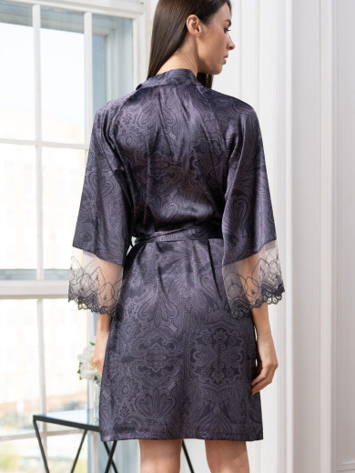 Жіночий шовковий халат Алетта 4443