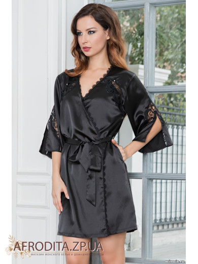 Женский атласный халат "Мирабелла" 2073