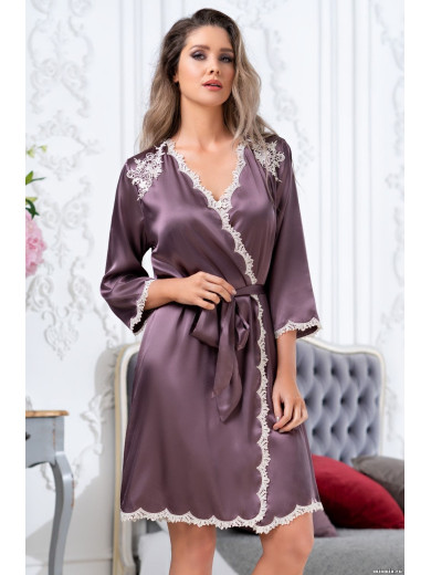  Жіночий шовковий халат Бріджіт 3683
