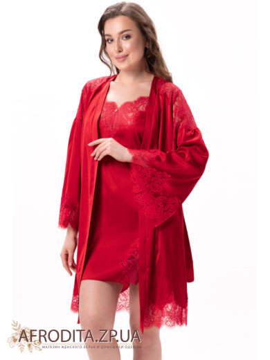 Шовковий жіночий халат Shato 2500/1