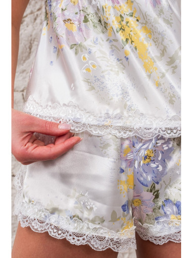 Піжама з шортами шовкова "Лилианна" 5992