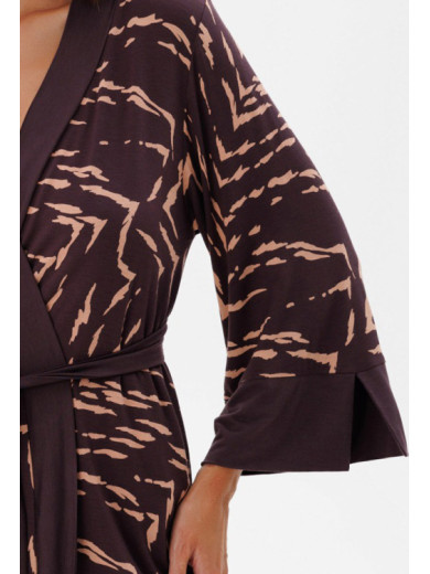 Жіночий короткий халат із віскози Roksana 82818