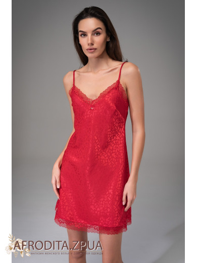 Женская короткая сорочка Джоанна 7310-2 красная