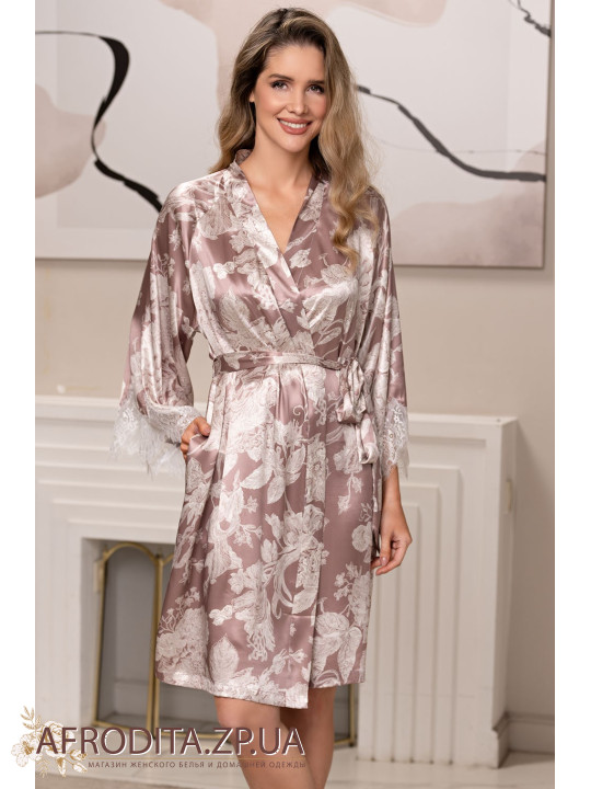Женский шелковый халат Нинель 4253-1