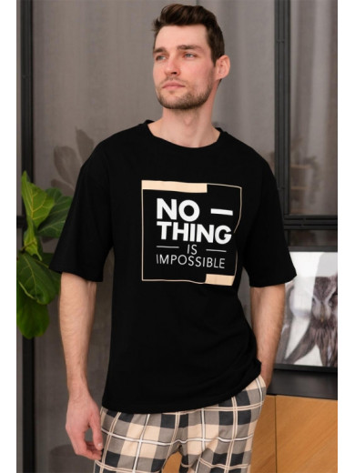 Мужская пижама из хлопка со штанами Cosy 82593