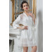  Халат жіночий білий "Принцеса" 8043
