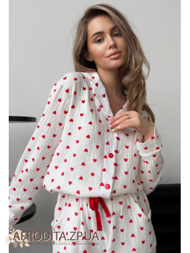 Домашний женский комплект со штанами Cosy 82742