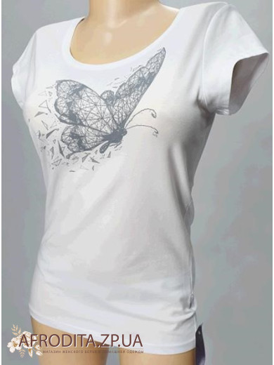 Жіноча футболка з бавовни 52/1-86/2+D229