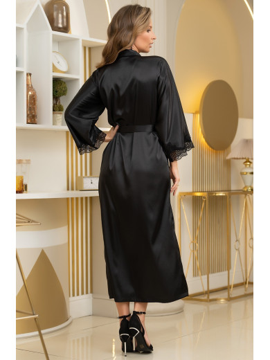 Жіночий довгий шовковий халат Аріана 3949