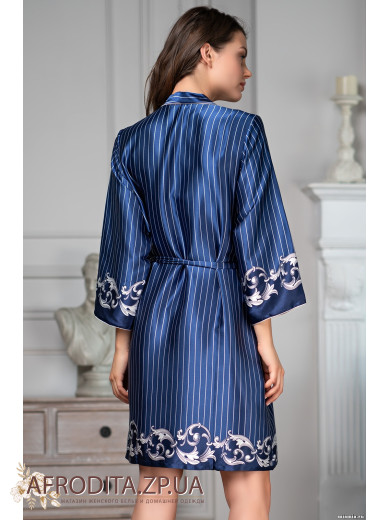 Жіночий атласний халат "Бароко" 8613