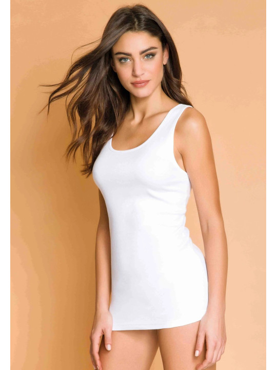 Женская майка міді на широких бретелях Jadea 9205