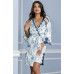 Короткий халат "Блю Роуз" 9363