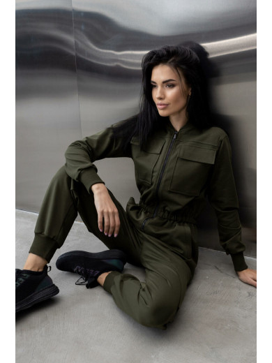 Комбинезон темно-зеленого цвета Totalfit F52-LD36