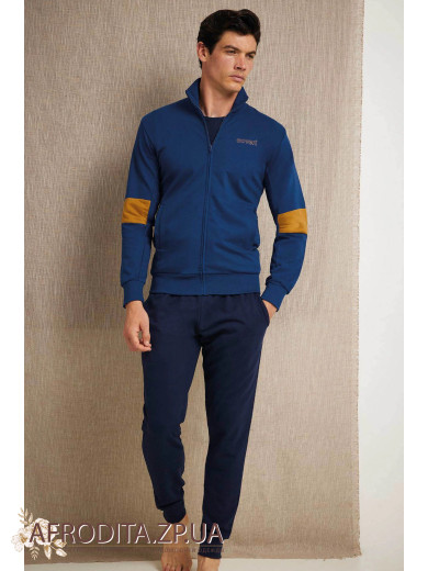 Домашний мужской костюм на молнии Enrico Coveri EA1043