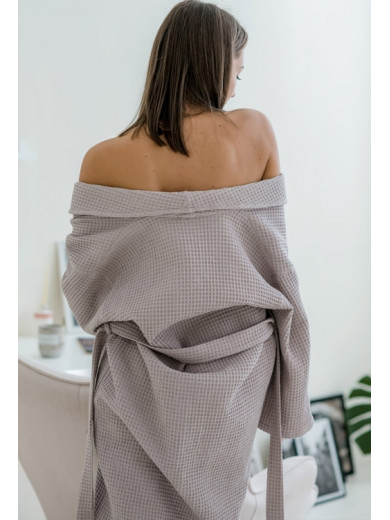 Женский халат из фактурного хлопка Cosy 82756
