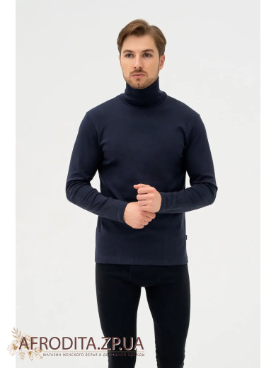 Мужской лонгслив 211 синий